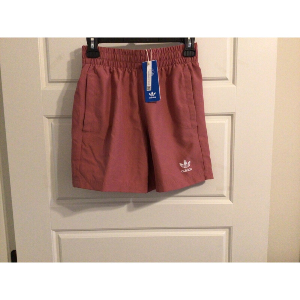 Adidas Mens Pink Swimming Trunks; Mesh Lined; Size XS Trefoil Logo